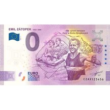 0 Euro Suvenýr Česko 2022 - Emil Zátopek