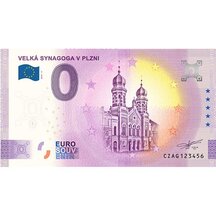0 Euro Suvenýr Česko 2023 - Velká synagoga v Plzni