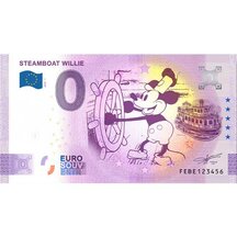0 Euro Suvenýr Malta 2024 - Steamboat Willie