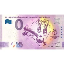 0 Euro Suvenýr Polsko 2021 - 75 let Dolnoslezského Svazu Fotbalu
