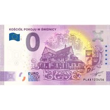 0 Euro Suvenýr Polsko 2021 - Kostel Míru ve Świdnici