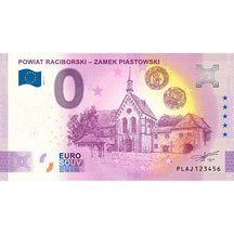 0 Euro Suvenýr Polsko 2021 - Powiat Raciborski - Zamek Piastowski