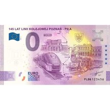 0 Euro Suvenýr Polsko 2024 - 145 let železniční trati Poznaň