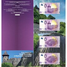 0 Euro Suvenýr Slovensko 2021 - Hrad Šomoška a Kamenný vodopád - Složka