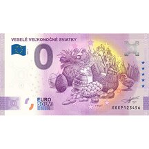 0 Euro Suvenýr Slovensko 2022 - Veselé velikonoční svátky