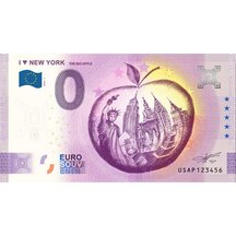 0 Euro Suvenýr USA 2023 - Miluji New York