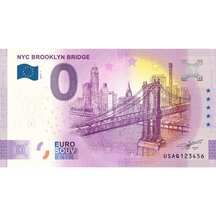 0 Euro Suvenýr USA 2023 - NYC Brooklyn Bridge