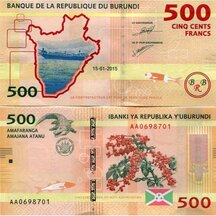 500 Franků 2015 Burundi