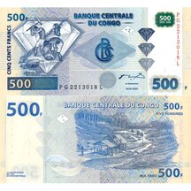 500 Franků 2002 Kongo