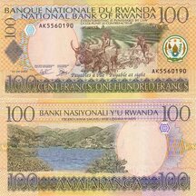 100 franků 2003 Rwanda