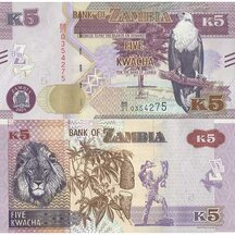 5 Kwacha 2021 Zambie