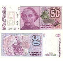 50 Australes 1986 Argentina