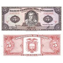 5 Sucres 1988 Ekvádor