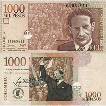 1000 Pesos 2009 Kolumbie