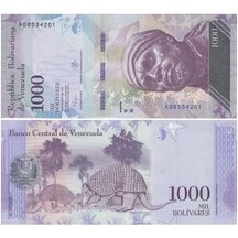 1000 Bolívarů 2017 Venezuela