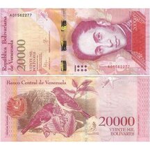 20 000 Bolívarů 2017 Venezuela