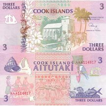 3 Dolary 1992 Cookovy ostrovy