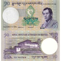 10 Ngultrum 2013 Bhútán