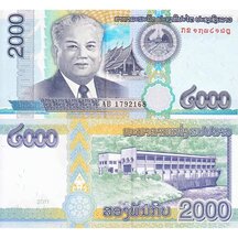 2000 Kip 2011 Laos