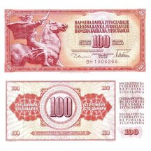 100 Dinárů 1978 Jugoslávie