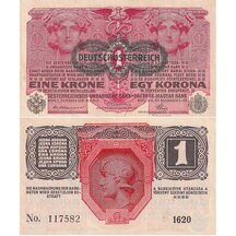 1 Koruna 1916 (přetisk 1919) Rakousko