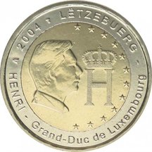 2 EURO Lucembursko 2004 - Velkovévoda Henri
