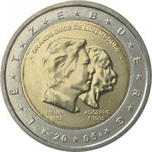 2 EURO Lucembursko 2005 - Henri a Adolf