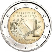 2 EURO San Marino 2009 - Evropský rok kreativity a inovací