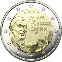 2 EURO Francie 2010 - Charles de Gaulle
