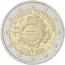 2 EURO Rakousko 2012 - 10. let Euro měny