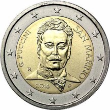 2 EURO San Marino 2014 - Giacomo Puccini