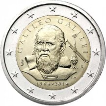 2 EURO Itálie 2014 - Galileo Galilei