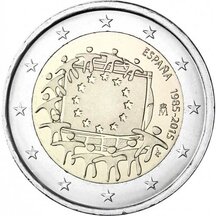 2 EURO Španělsko 2015 - EU vlajka