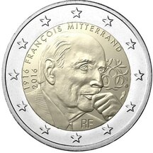 2 EURO Francie 2016 - Francois Mitterrand