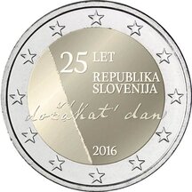 2 EURO Slovinsko 2016 - Nezávislost
