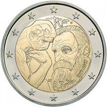 2 EURO Francie 2017 - Auguste Rodin