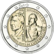 2 EURO Lucembursko 2017 - Guillaume III.