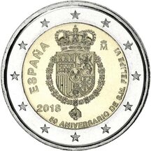 2 EURO Španělsko 2018 - 50. narozeniny Filipa VI.