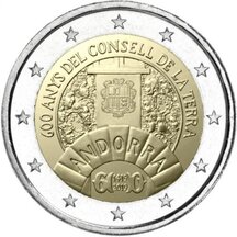 2 EURO Andorra 2019 - 600 let Rady země