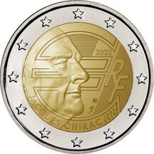 2 EURO Francie 2022 - Jacques Chirac