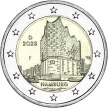 2 EURO Německo 2023 - Hamburk F