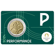 2 EURO Francie 2024 - Olympijské hry 2024 (zelená) P