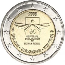 2 EURO Belgie 2008 - Deklarace lidských práv