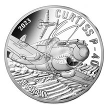 10 Euro Francie 2023 - Curtiss P-40 - Proof
