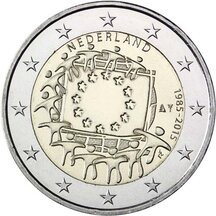 2 EURO Nizozemsko 2015 - EU vlajka