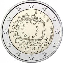 2 EURO Irsko 2015 - EU vlajka