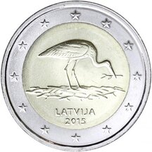 2 EURO Lotyšsko 2015 - Čáp černý
