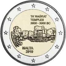 2 EURO Malta 2019 - Chrámy Ta' Ħaġrat
