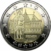 2 EURO Německo 2010 - Spolková země Brémy D