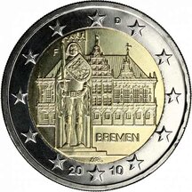 2 EURO Německo 2010 - Spolková země Brémy F